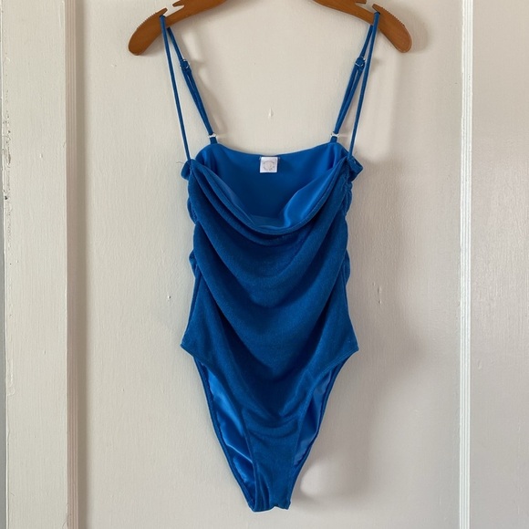 WITH JÉAN Juni One Piece in Electra Blue size Small - Picture 4 of 10